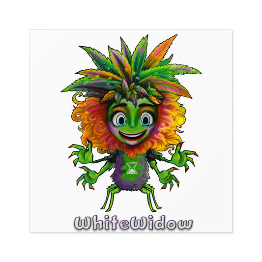 Square Stickers Alpha H2H WhiteWidow