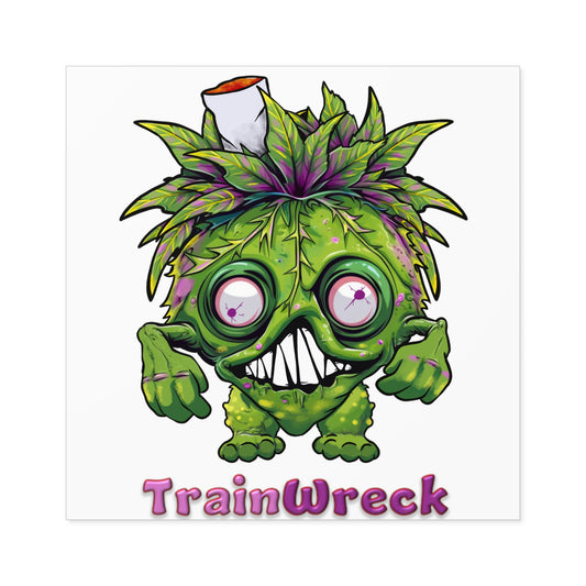 Square Stickers Alpha H2H TrainWreck