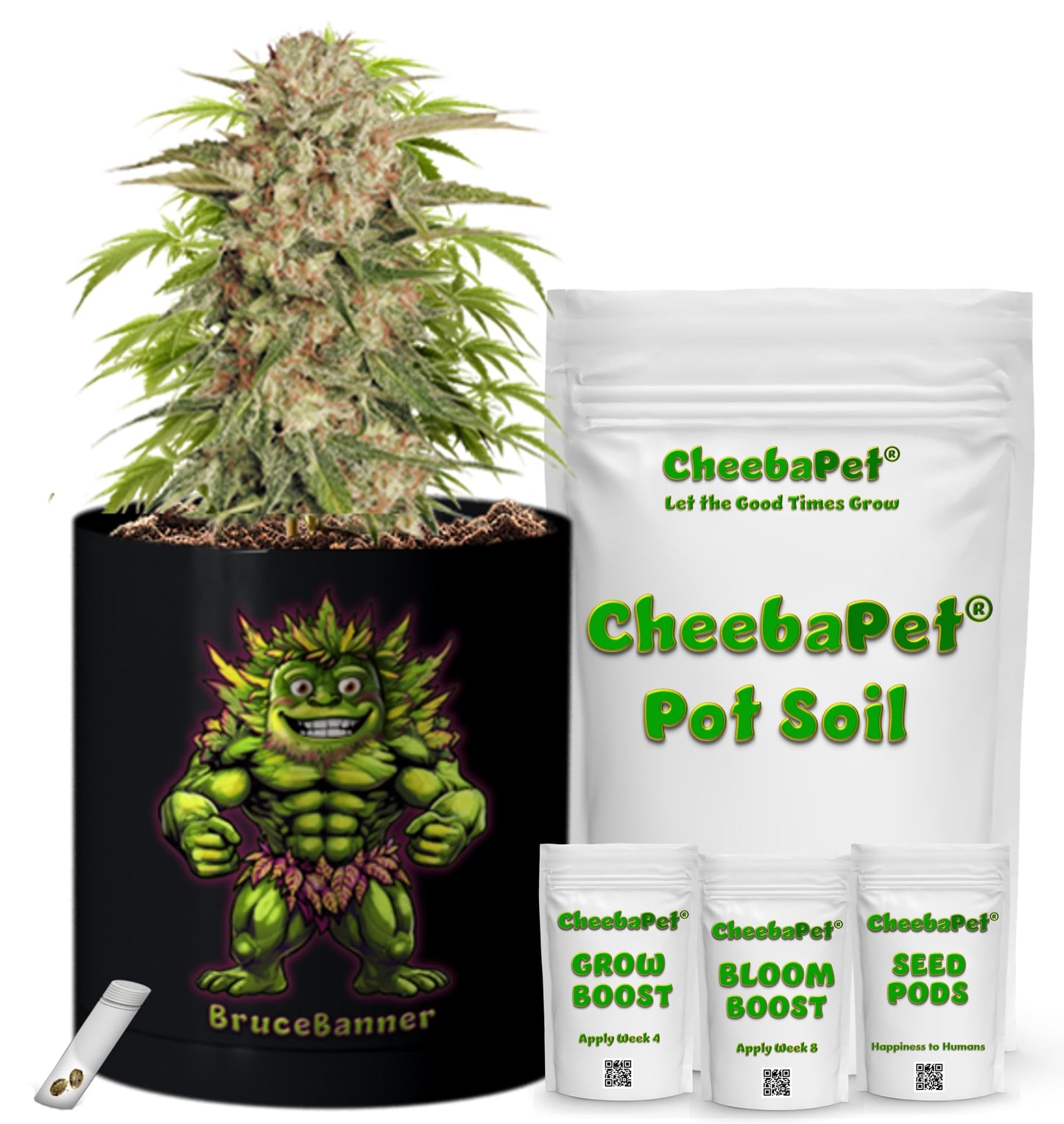 CheebaPet Planter Kit - Alpha Collection - BruceBanner